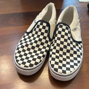 Vans slip on checkers